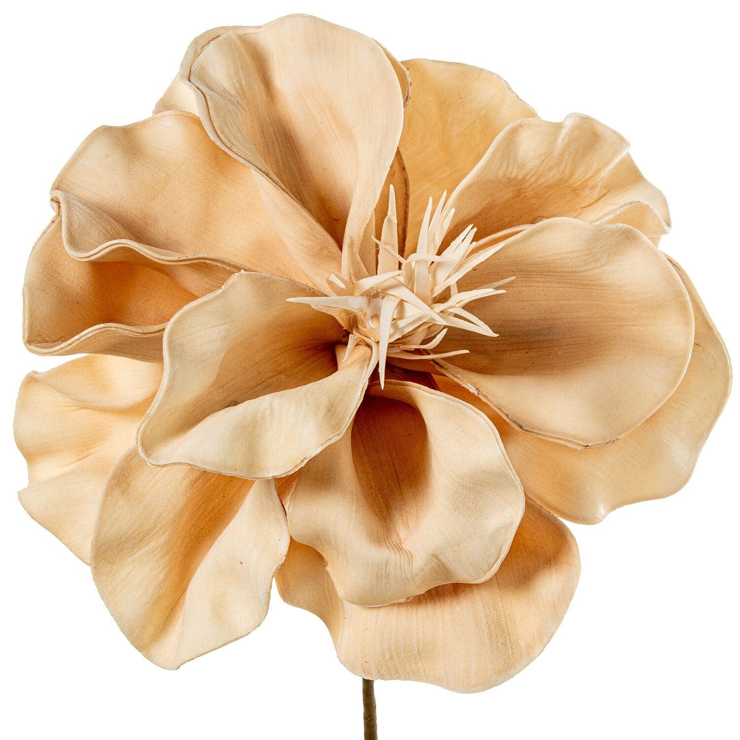 Beige künstliche Blume aus EVA-Schaum und Papier, 23 x 60 cm, ST27356