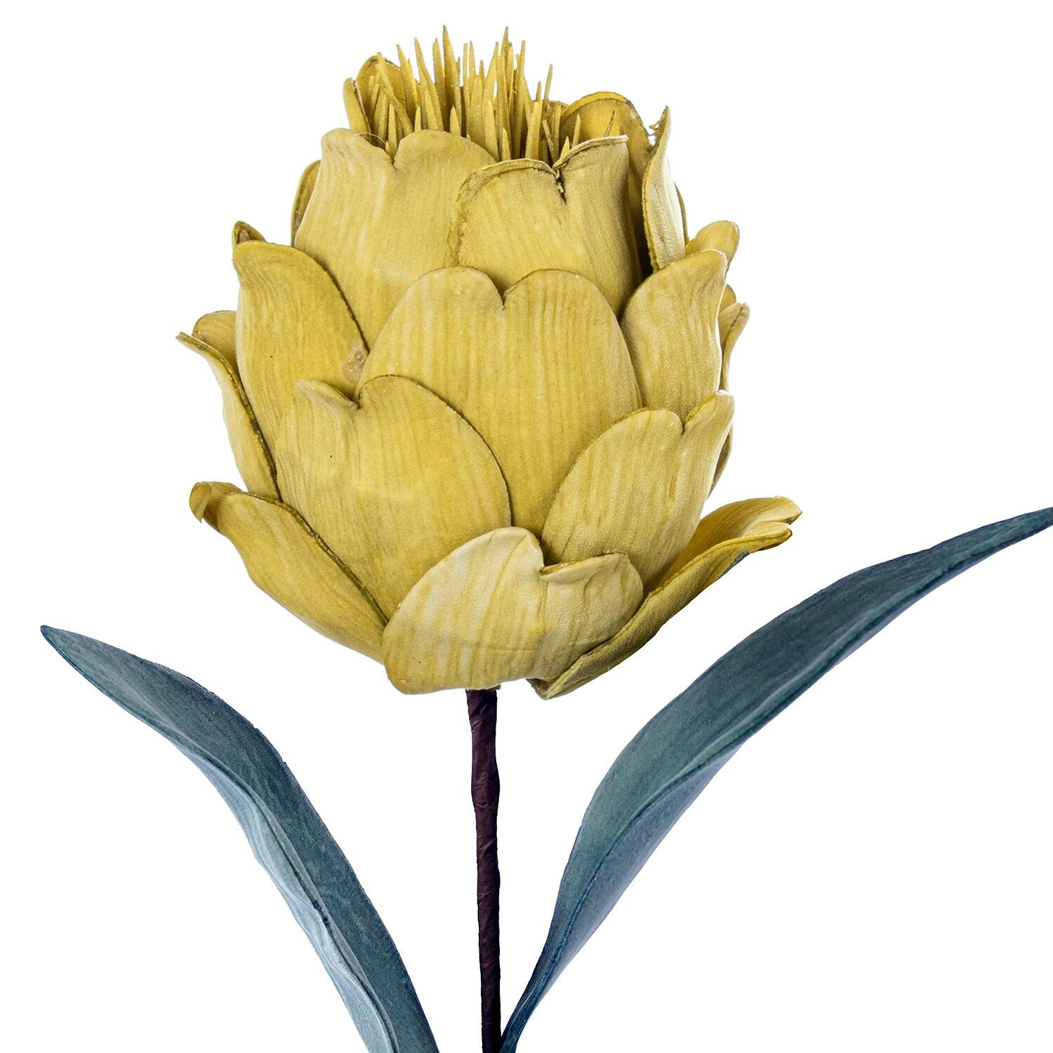 Künstliche gelbe Blume aus EVA-Schaum und Papier, 65 cm ST27369