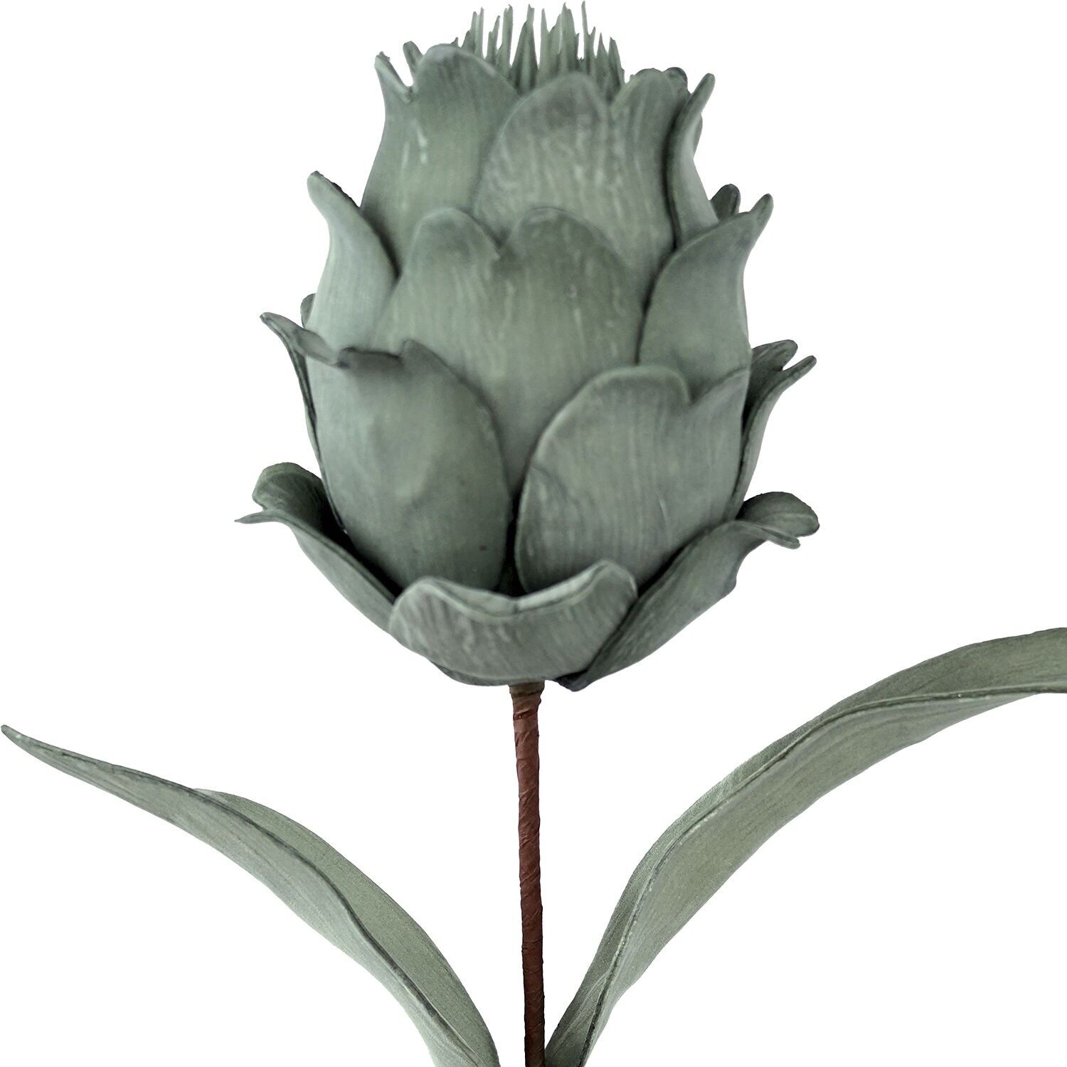 Künstliche grüne Blume aus EVA-Schaum und Papier, 65 cm ST27370