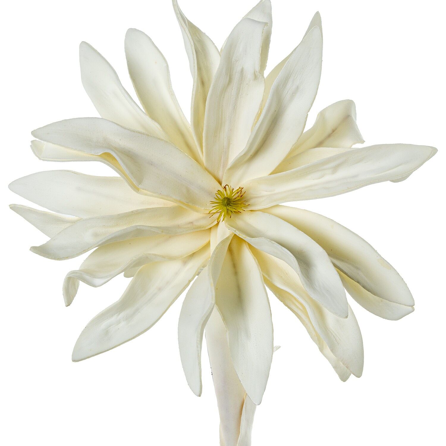 Künstliche weiße Blume aus EVA-Schaum, Kunststoff und Papier, 20 x 65 cm ST27372