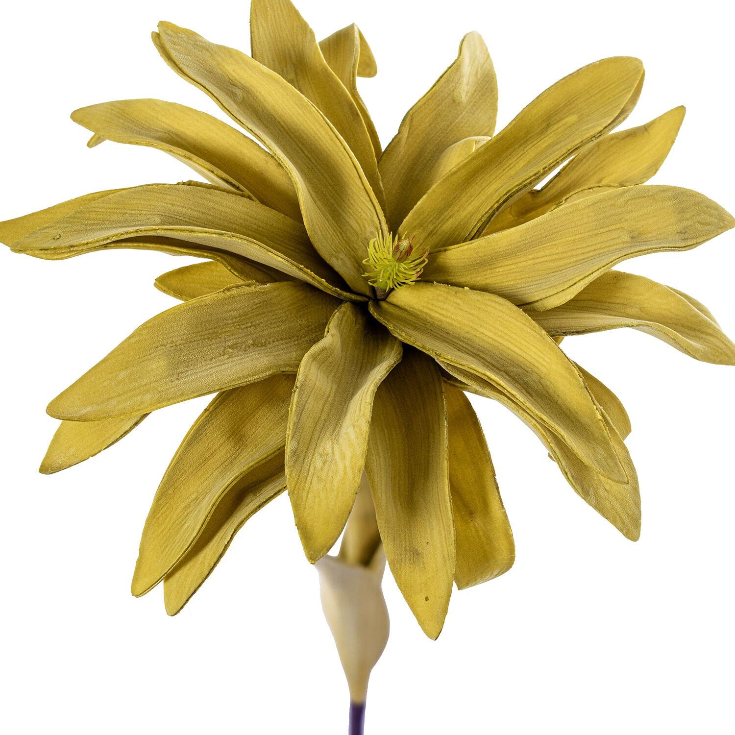 Künstliche gelbe Blume aus EVA-Schaum, Kunststoff und Papier, 20 x 65 cm ST27375