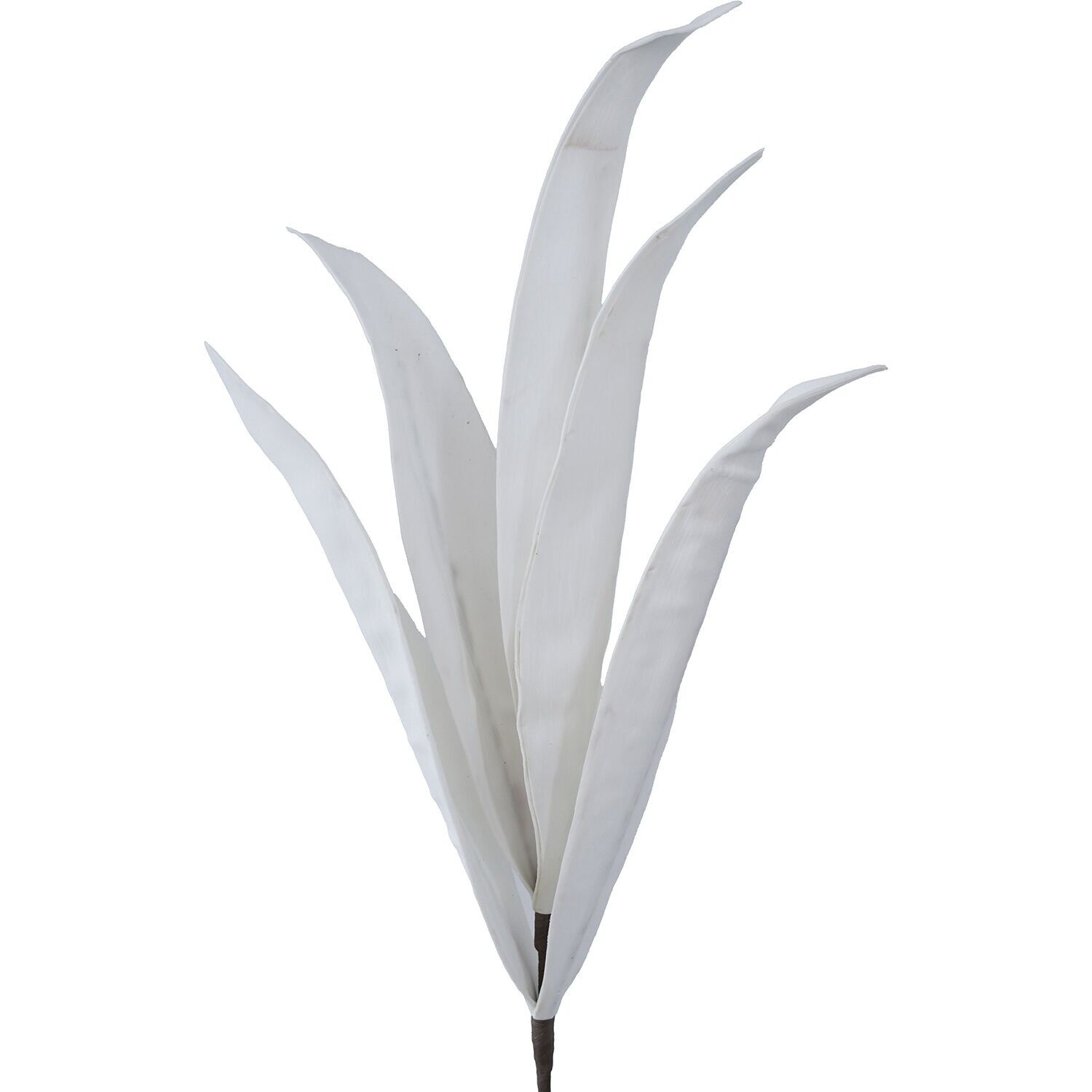 Künstlicher weißer Blätterzweig aus EVA-Schaum und Papier, 7 x 80 cm ST27377