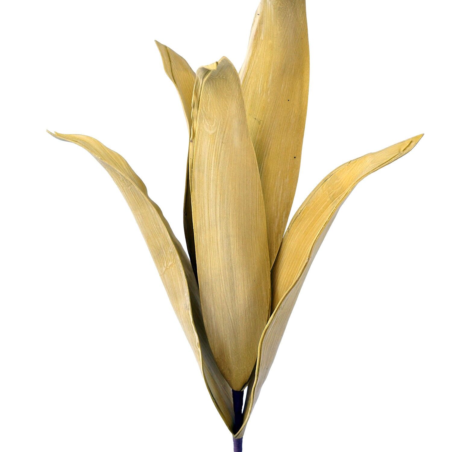 Künstlicher gelber Blätterzweig aus EVA-Schaum und Papier, 7 x 80 cm ST27380