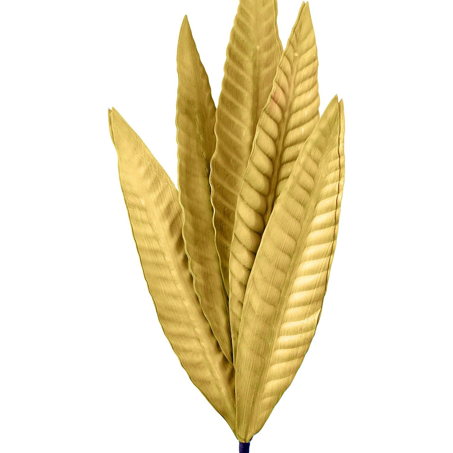 Künstlicher gelber Zweig aus EVA-Schaum und Papier, 80 cm ST27386