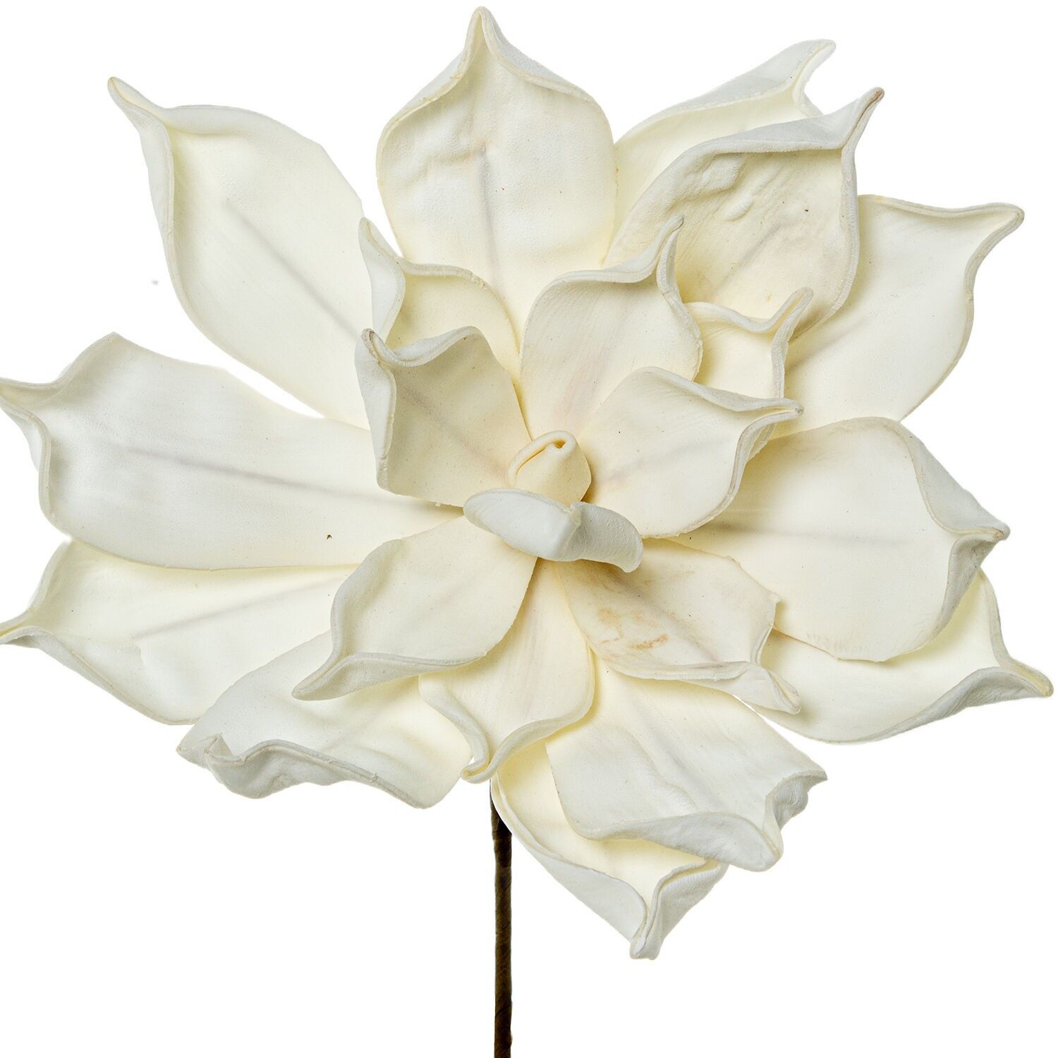 Künstliche weiße Blume aus EVA-Schaum und Papier, 13 x 65 cm ST27401