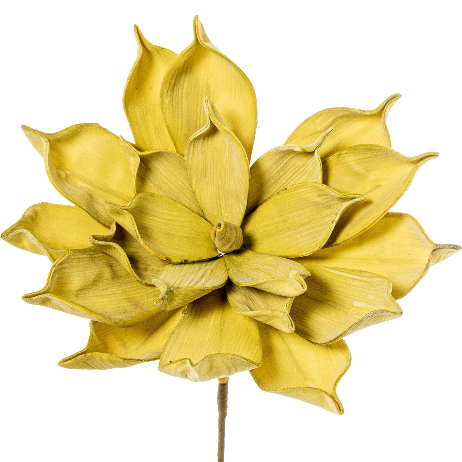 Künstliche gelbe Blume aus EVA-Schaum und Papier, 13 x 65 cm ST27404