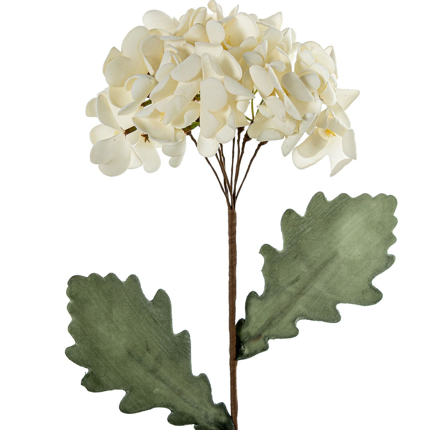 Künstliche weiße Blume aus EVA-Schaum, Kunststoff und Papier, 70 cm ST27418