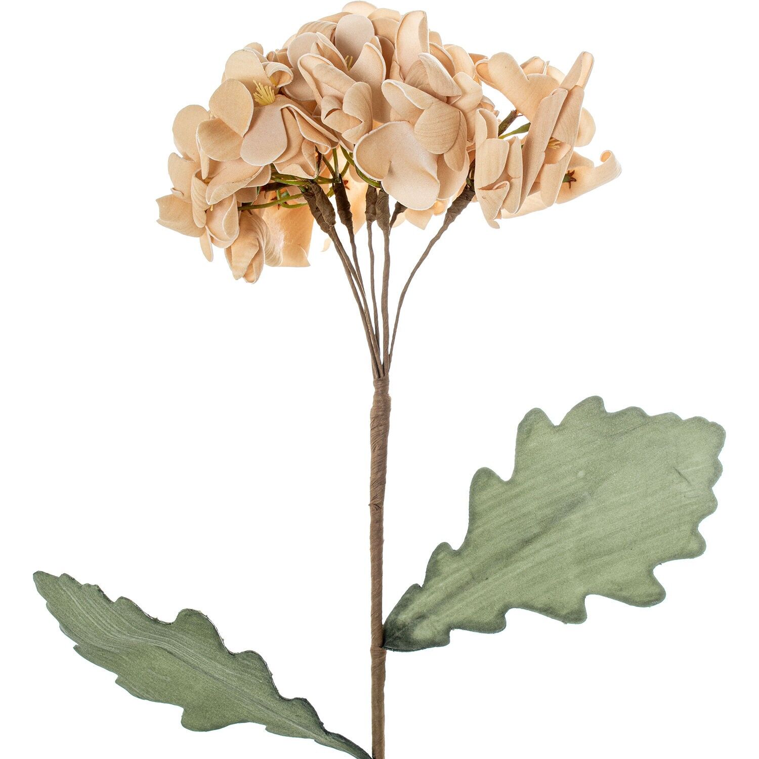 Beige künstliche Blume aus EVA-Schaum, Kunststoff und Papier, 70 cm ST27419