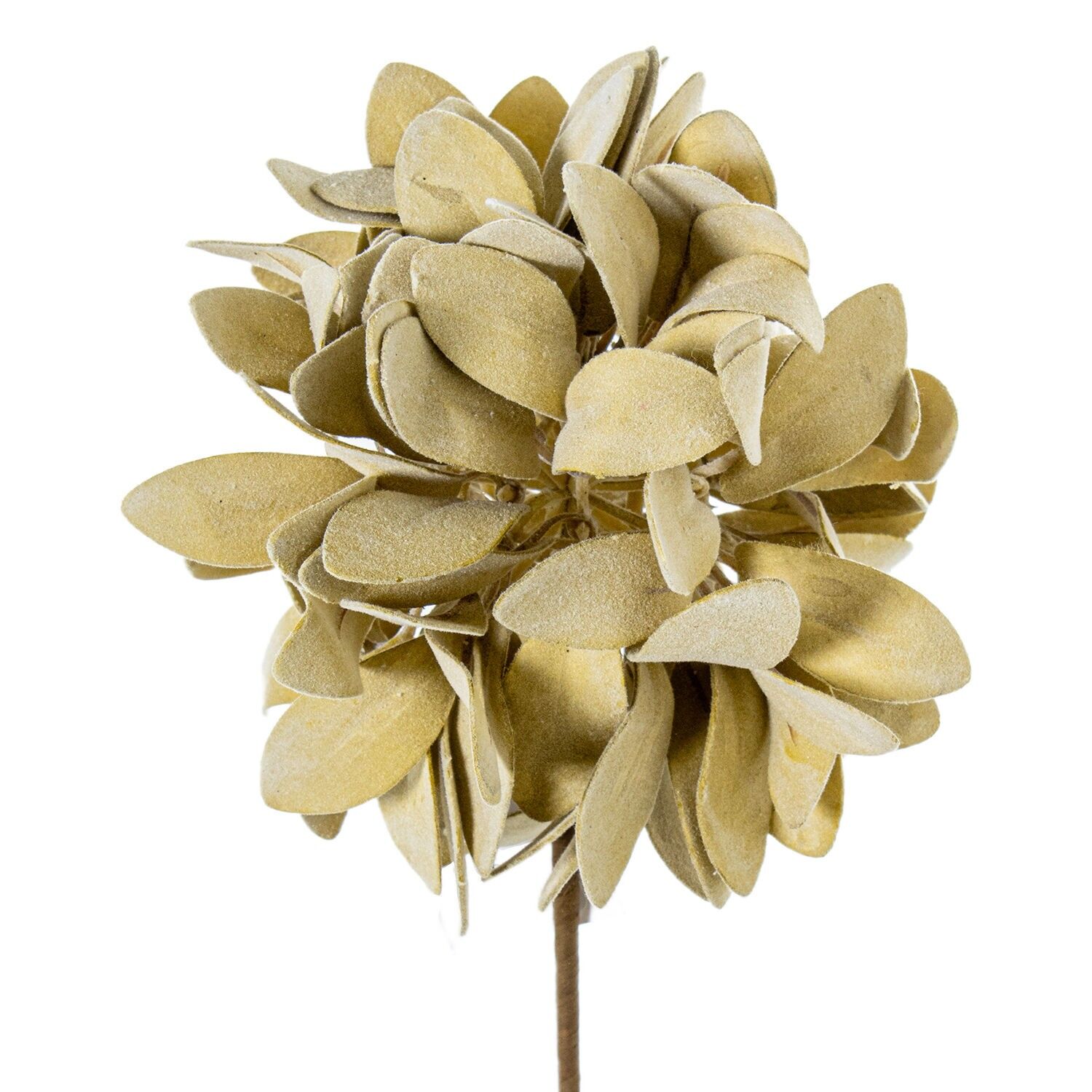 Künstliche gelbe Blume aus EVA-Schaum, Kunststoff und Papier, 65 cm ST27426