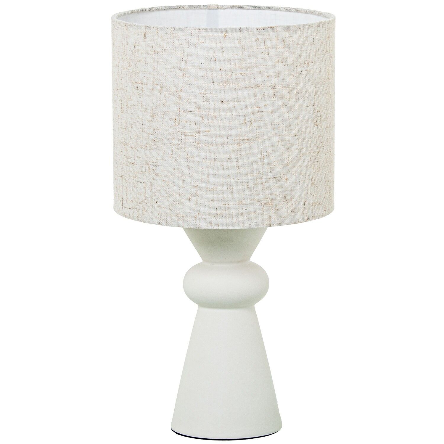 Weiße Keramik-Tischleuchte 20x38, Lampenschirm: 20 cm, 5 cm, ST31474
