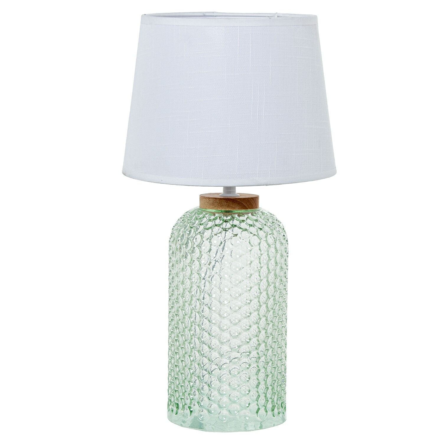 Grüne Glas-Tischleuchte 25x47, Lampenschirm: 25 cm, 5 cm, ST34296