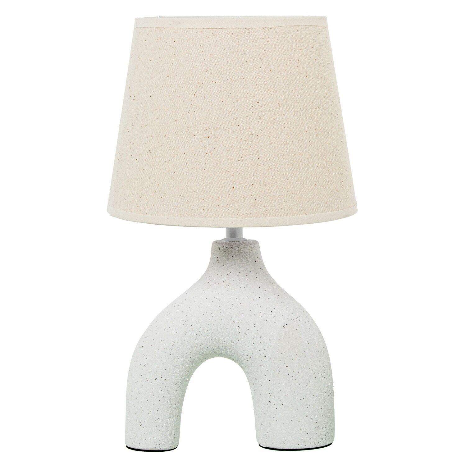 Weiße Keramik-Tischleuchte 22x38, Lampenschirm: 22 cm, 5 cm, ST32157