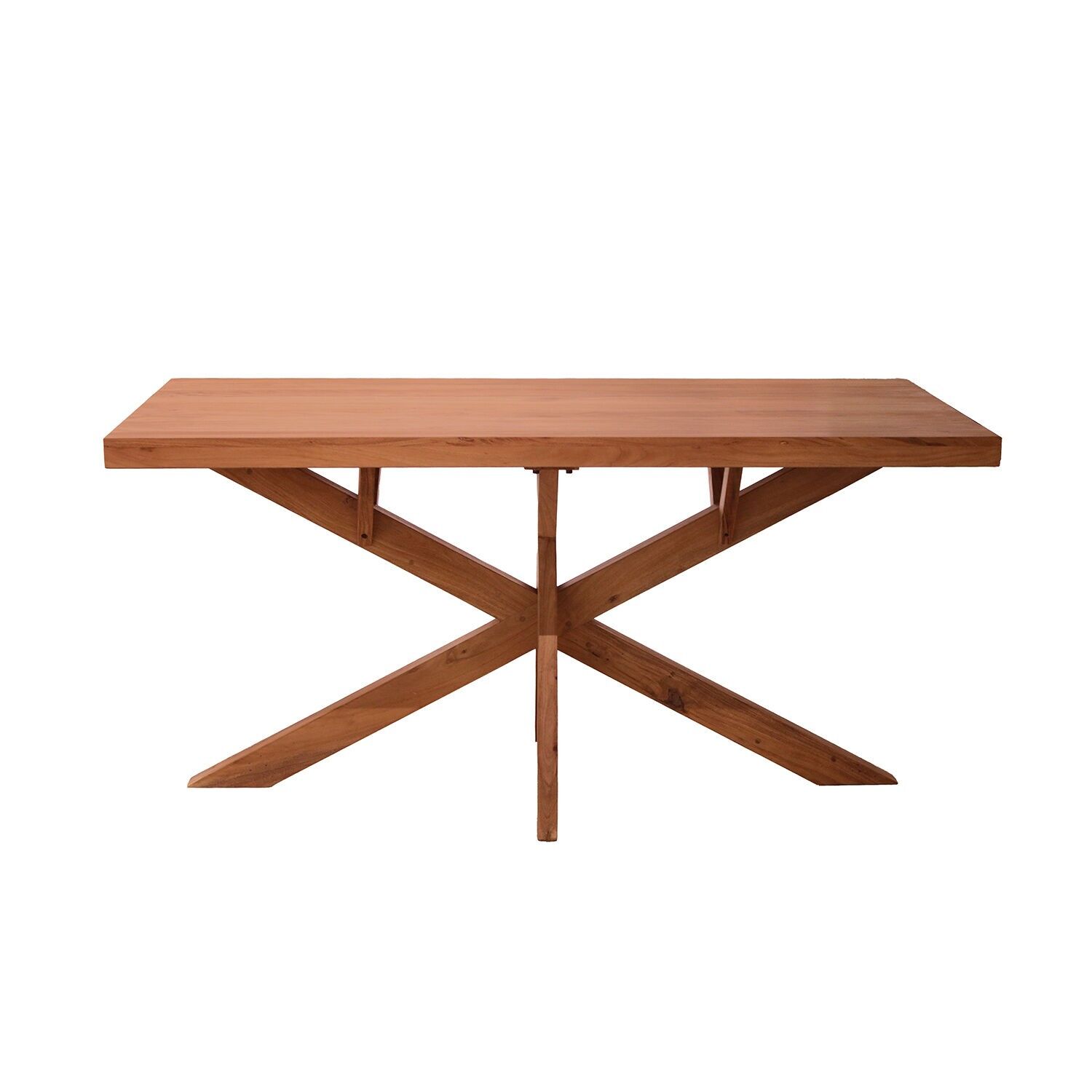 Esstisch aus Akazienholz, 160 x 90 x 76 cm, Tischplatte: 55 mm, ST39481