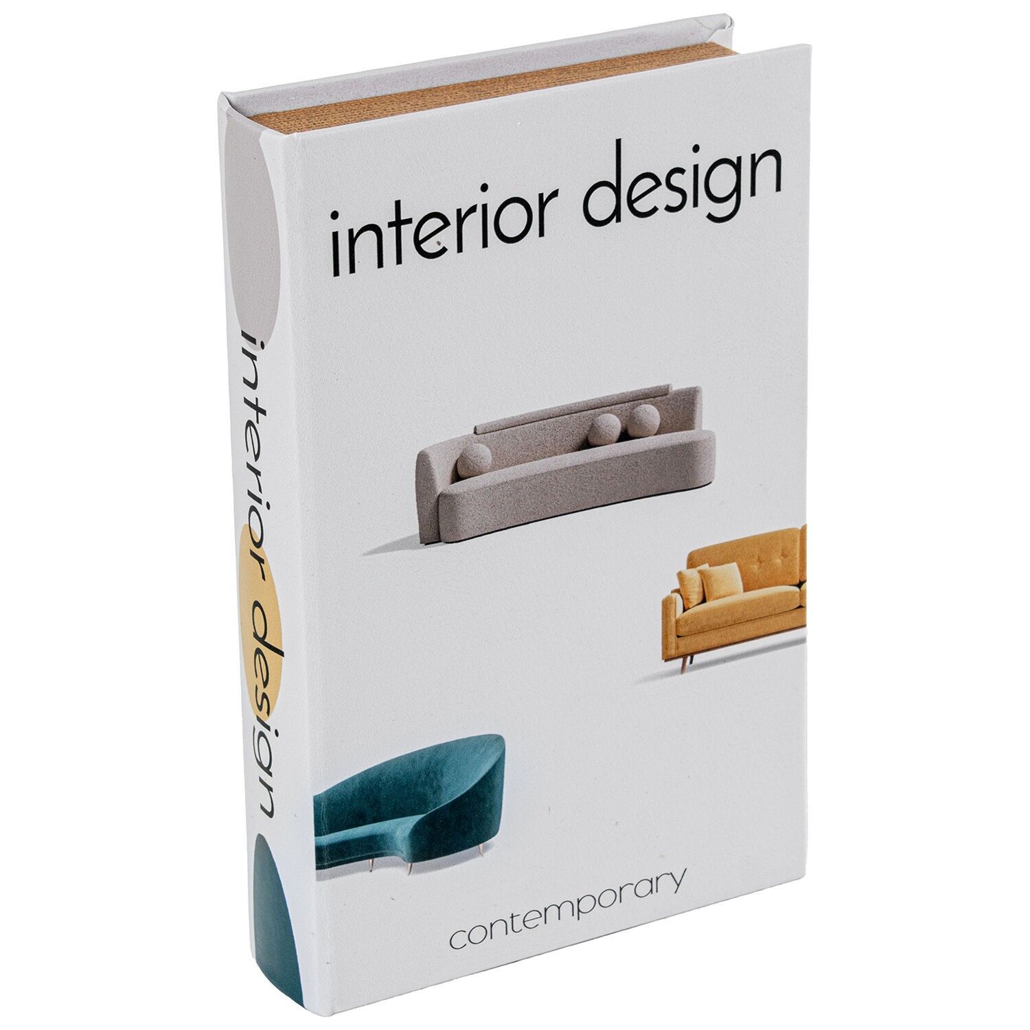 Bücherbox aus MDF mit Metallkassette, 26 x 17 x 5 cm, ST39502