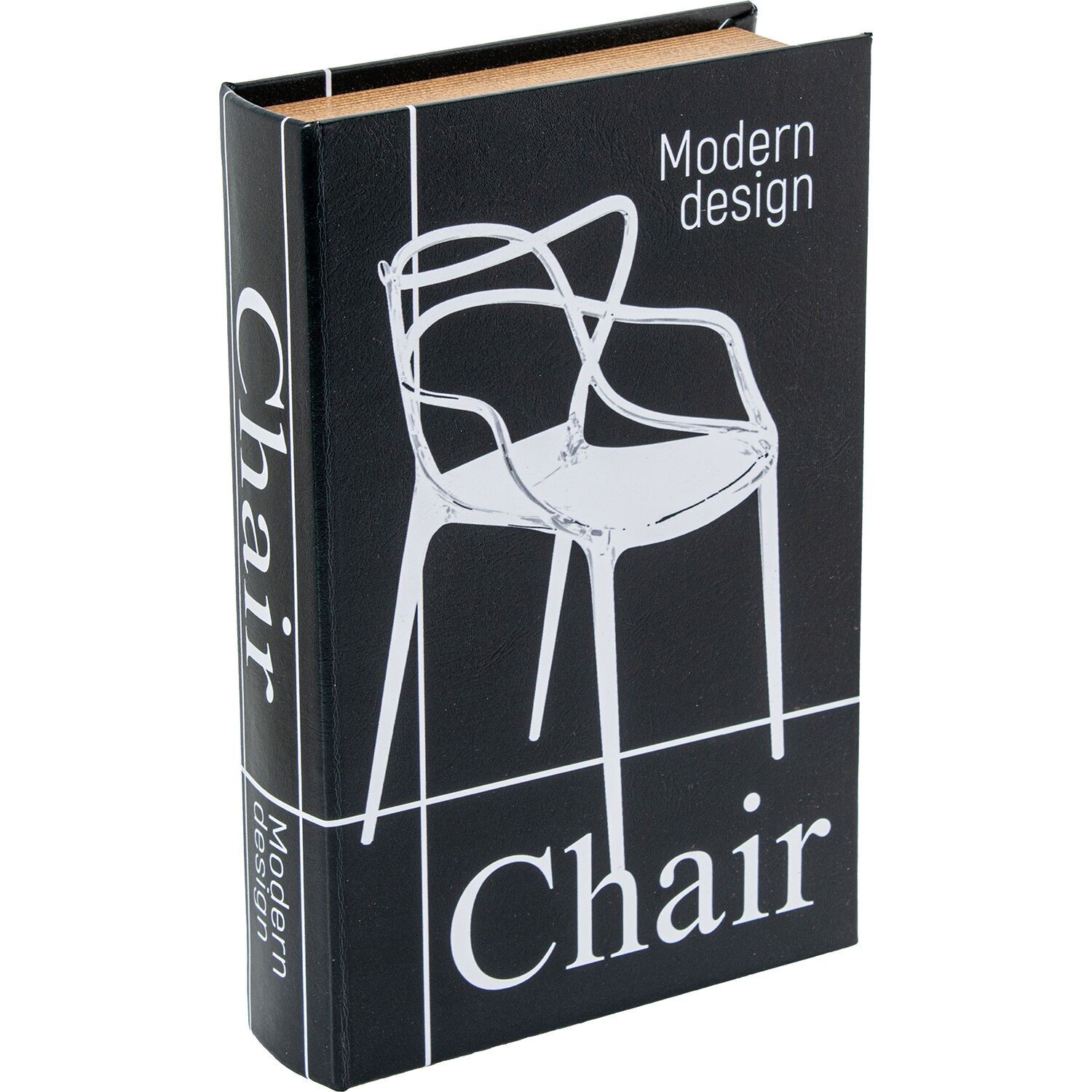 Bücherbox aus MDF mit Geldkassette aus Metall, 26 x 17 x 5 cm, ST39504