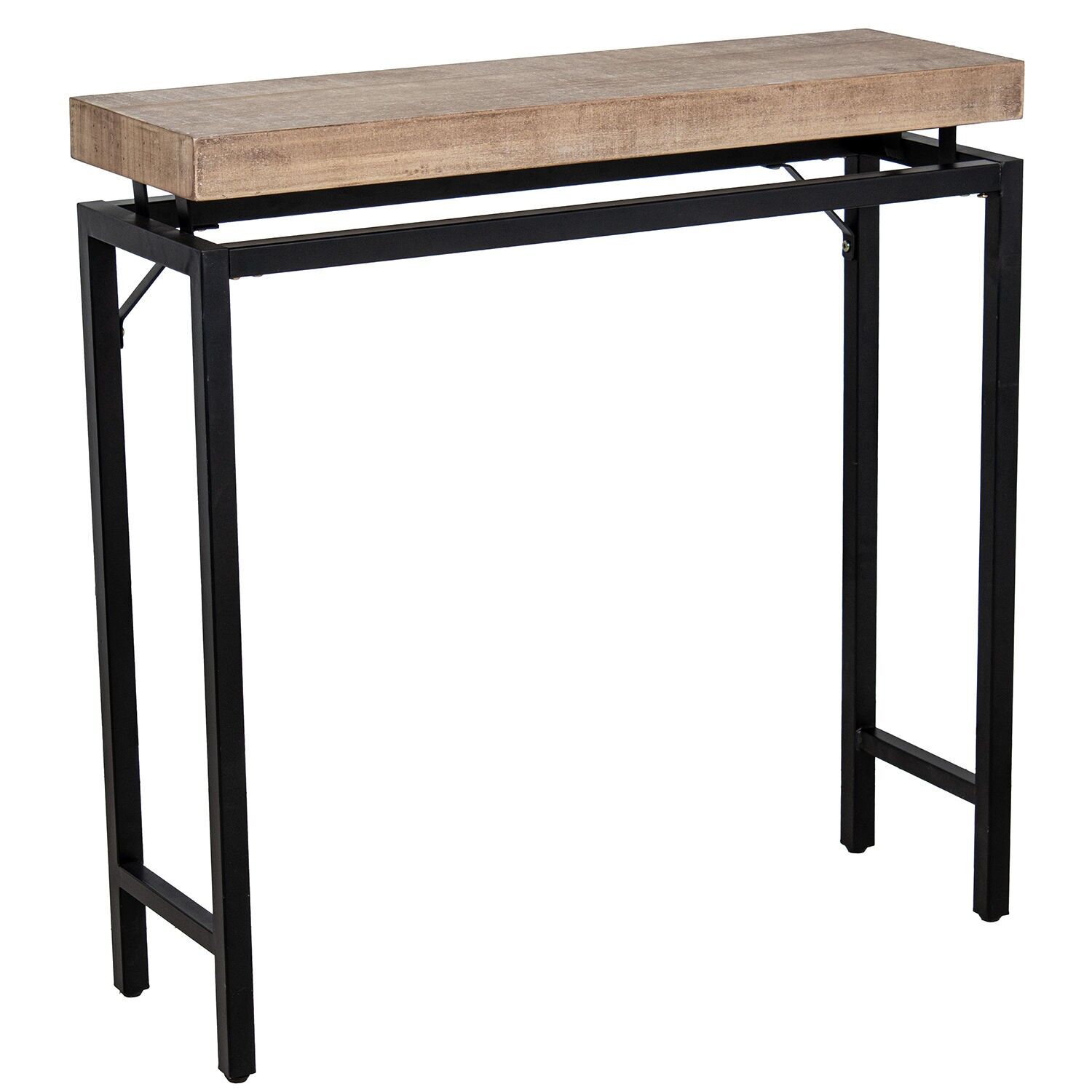 Eingangstisch aus Holz mit Metallbeinen 80x25x80cm ST39449