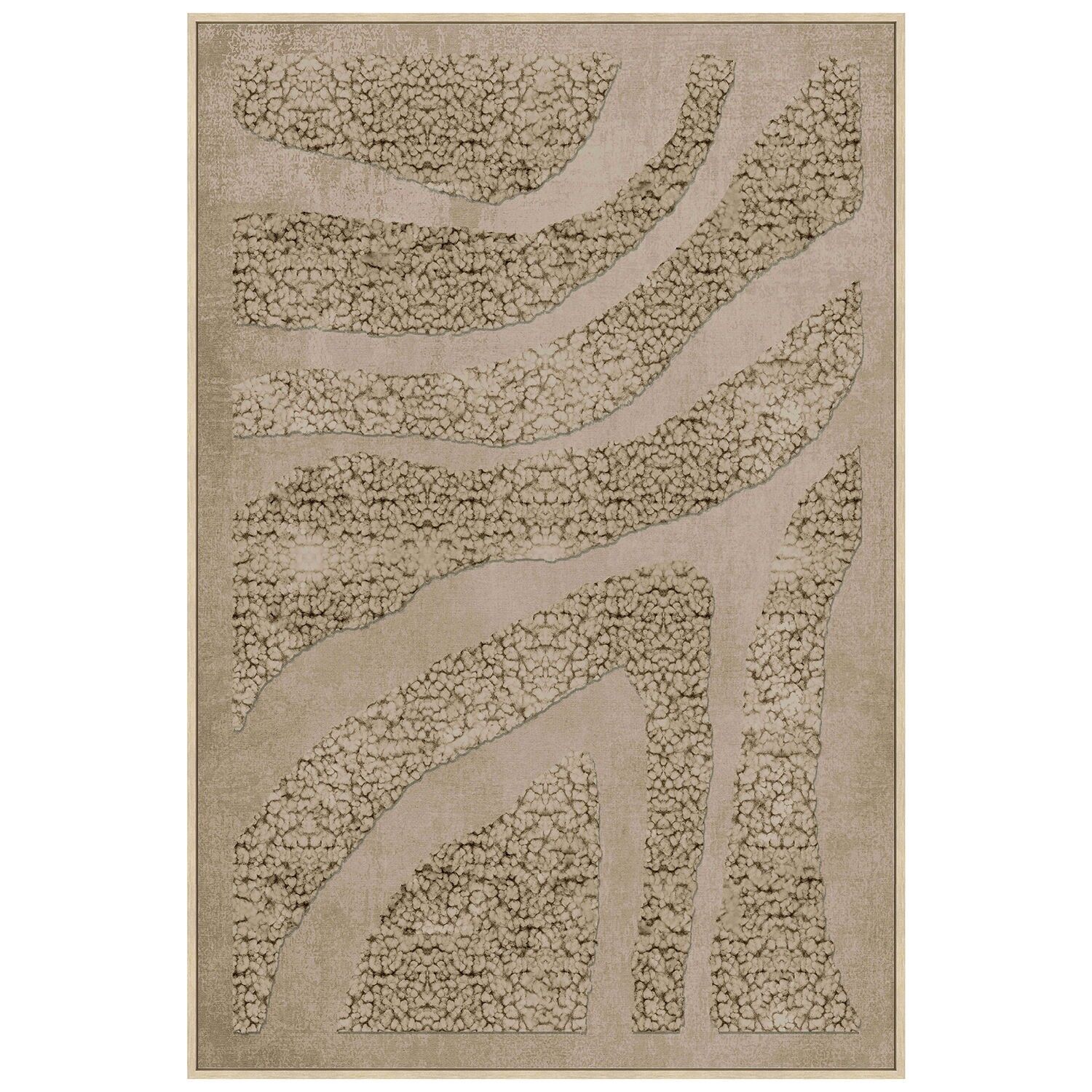 Abstrakter Leinwanddruck mit Naturholzrahmen, 80 x 120 cm, ST39616