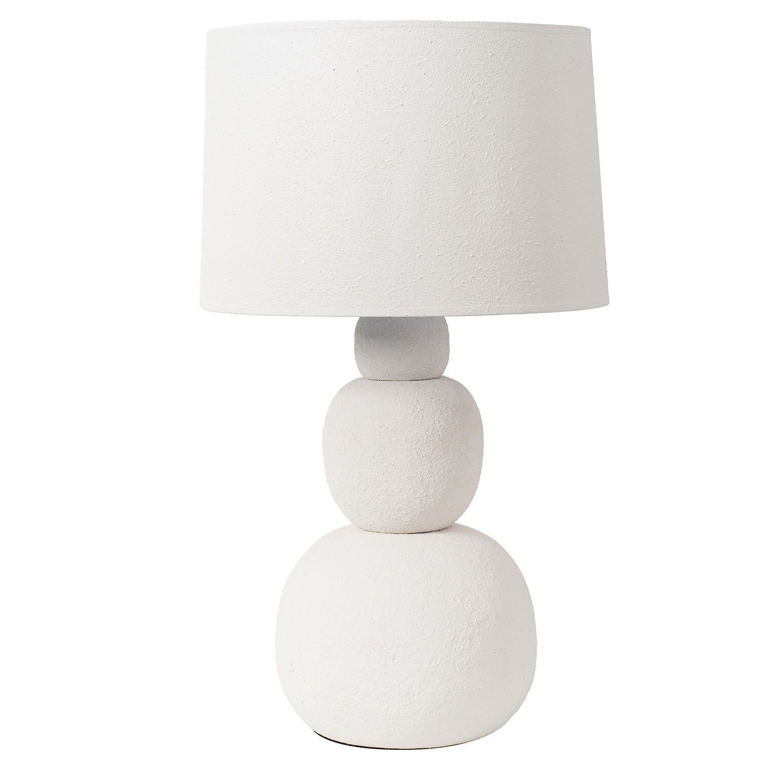 Weiße Keramik-Tischleuchte 92330 38x67cm Schirm:38cm ST39807