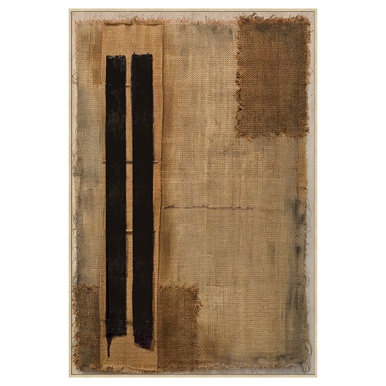 Abstrakter Leinwanddruck mit Naturholzrahmen, 80x120 cm, ST39622