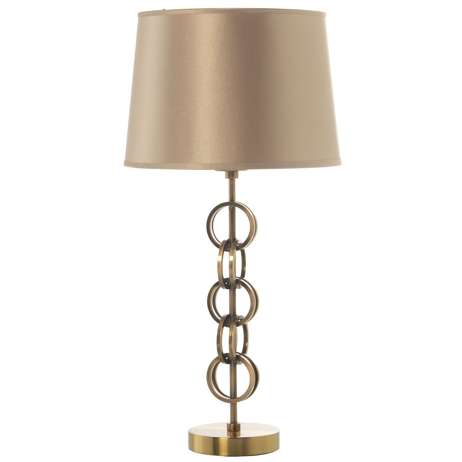 Lampara sobremesa metal colorbronce y 92239, 1xe27, max40w no 28x56cm, cable:120cm ST39869