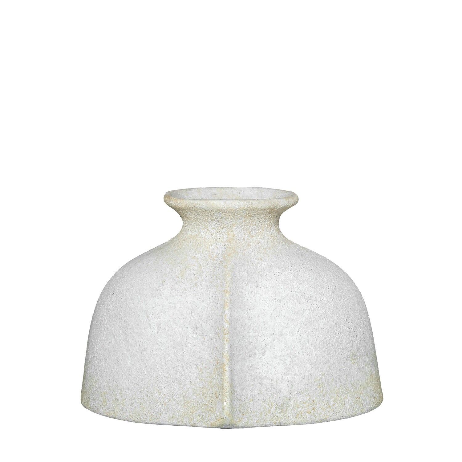 Keramikvase 20 cm, rustikal weiß, 28 x 23 x 20 cm, ST50610