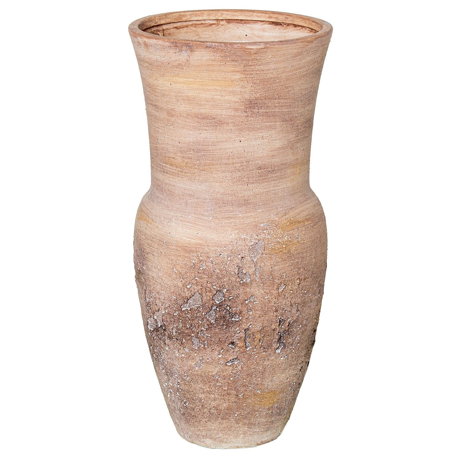 Keramikvase 41 cm, rustikal braun, 20 x 41 cm, ST50626