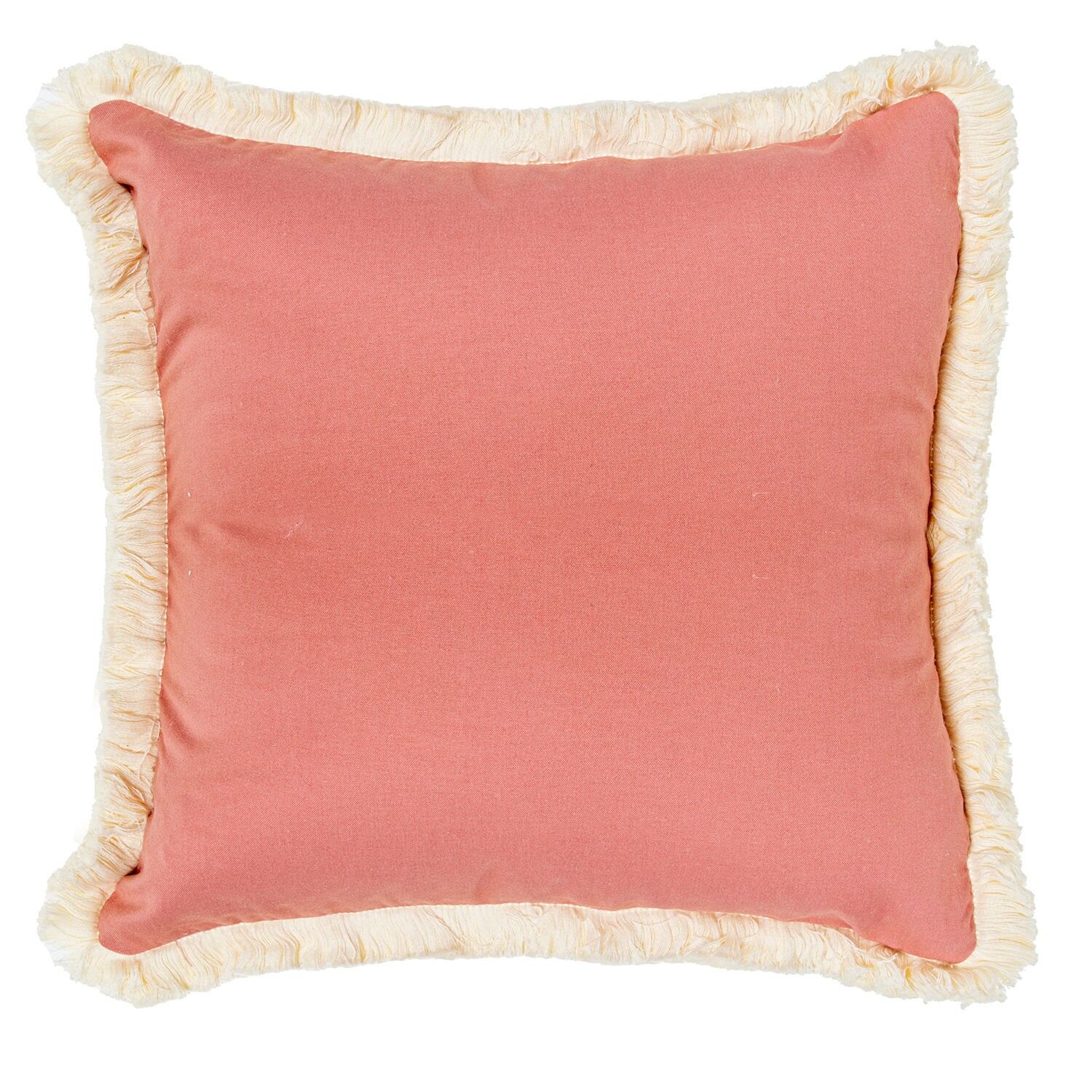 Kissen 45x45cm rosa 35% Polyester 35% Baumwolle 30% Leinen 45x45cm, mit Reißverschluss ST50673