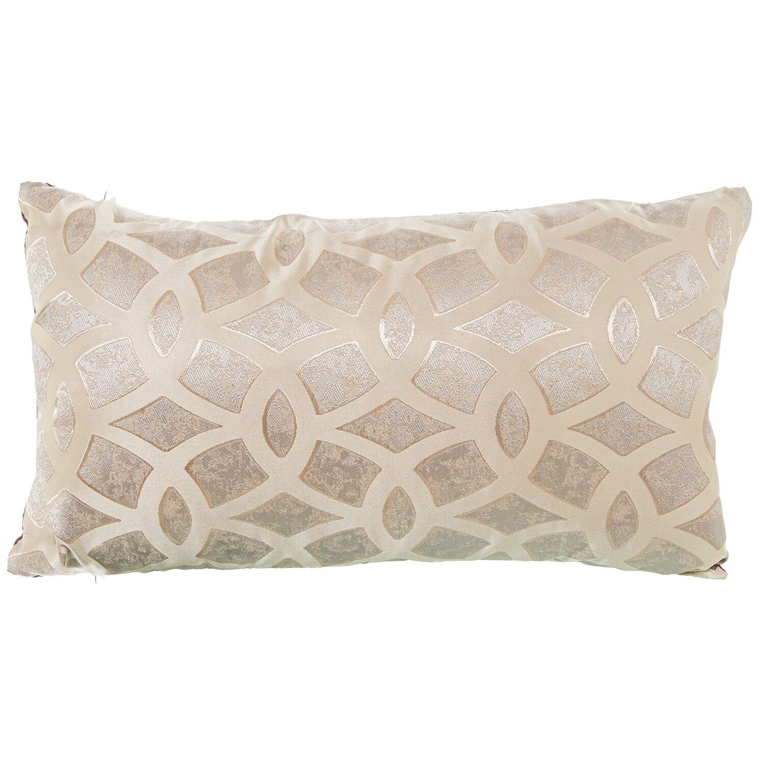 Kissen 50x30cm creme 100% Polyester 50x30cm, mit Reißverschluss ST50715