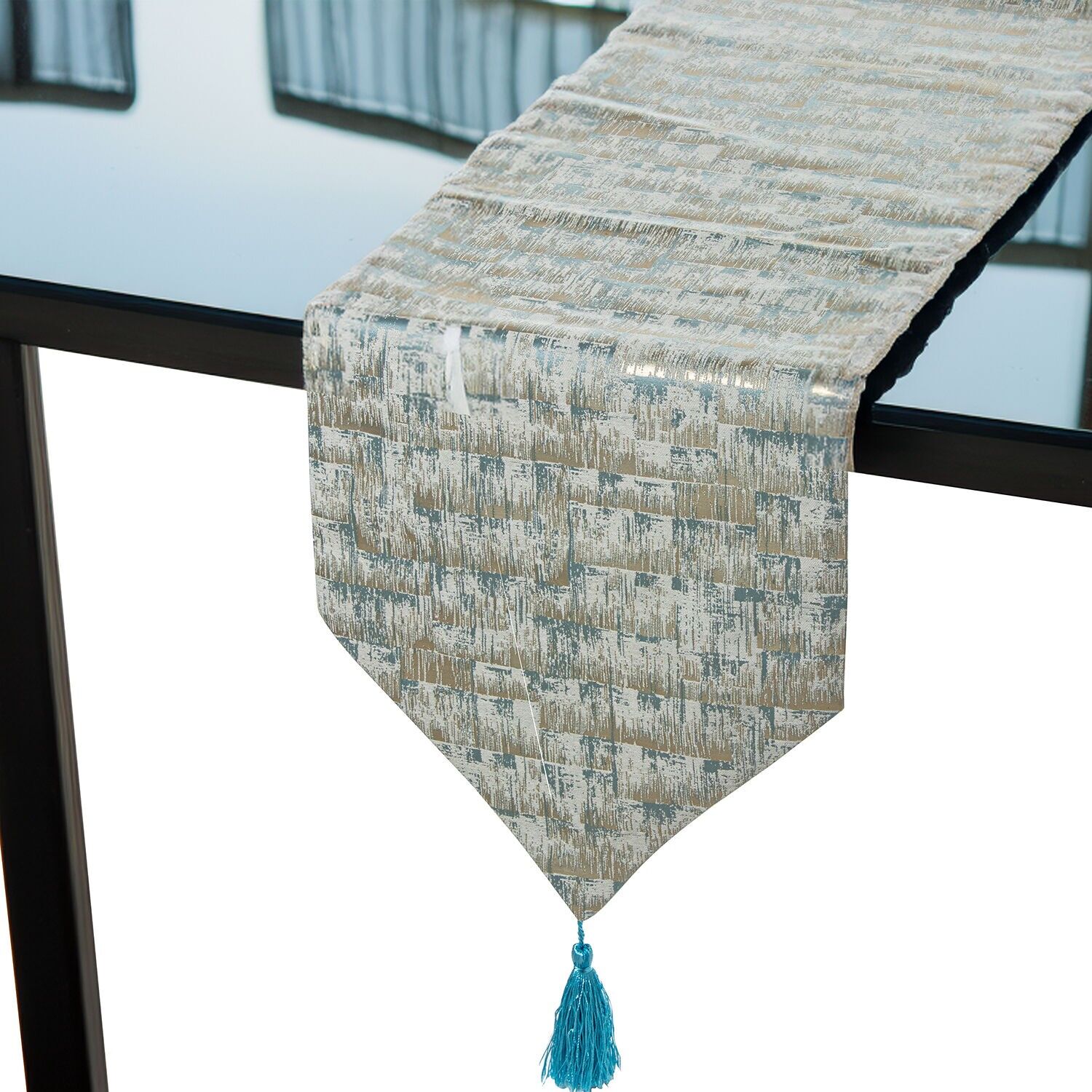 Tischläufer 30x180cm hellblau 100% Polyester 30x180cm ST50713