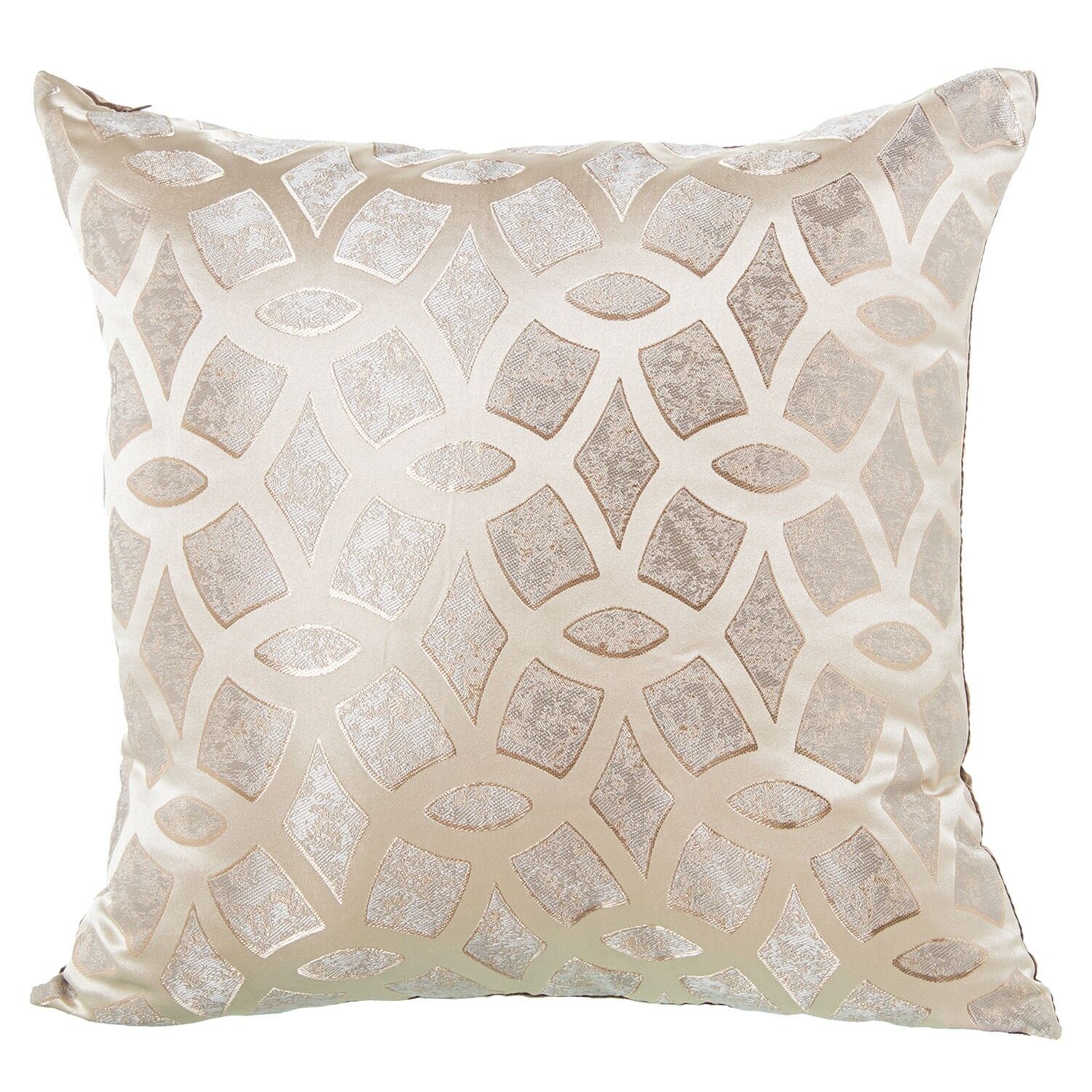 Kissen 45x45cm creme 100% Polyester 45x45cm, mit Reißverschluss ST50714