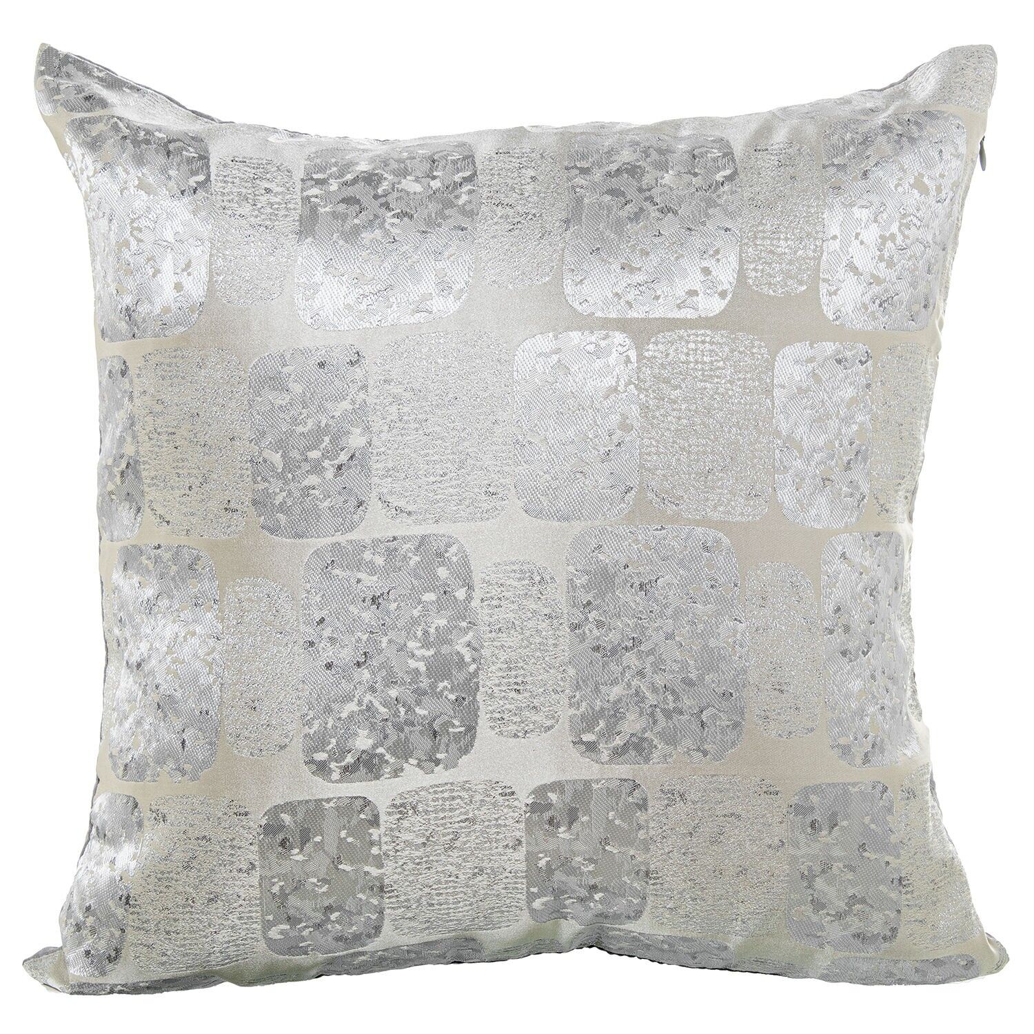 Kissen 45x45cm grau 100% Polyester 45x45cm, mit Reißverschluss ST50723