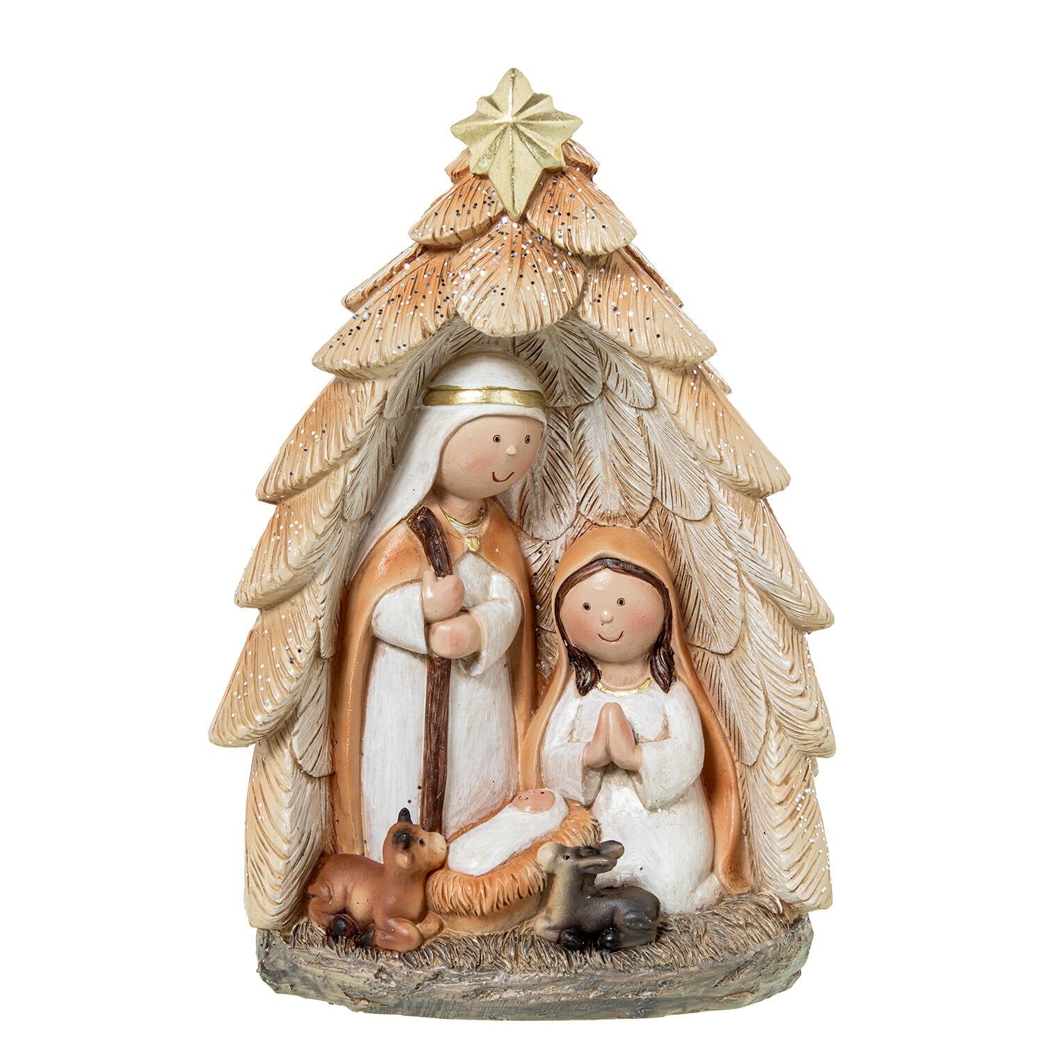 Krippenportal-Figur aus Kunstharz, 17 cm x 17 cm, ST50751