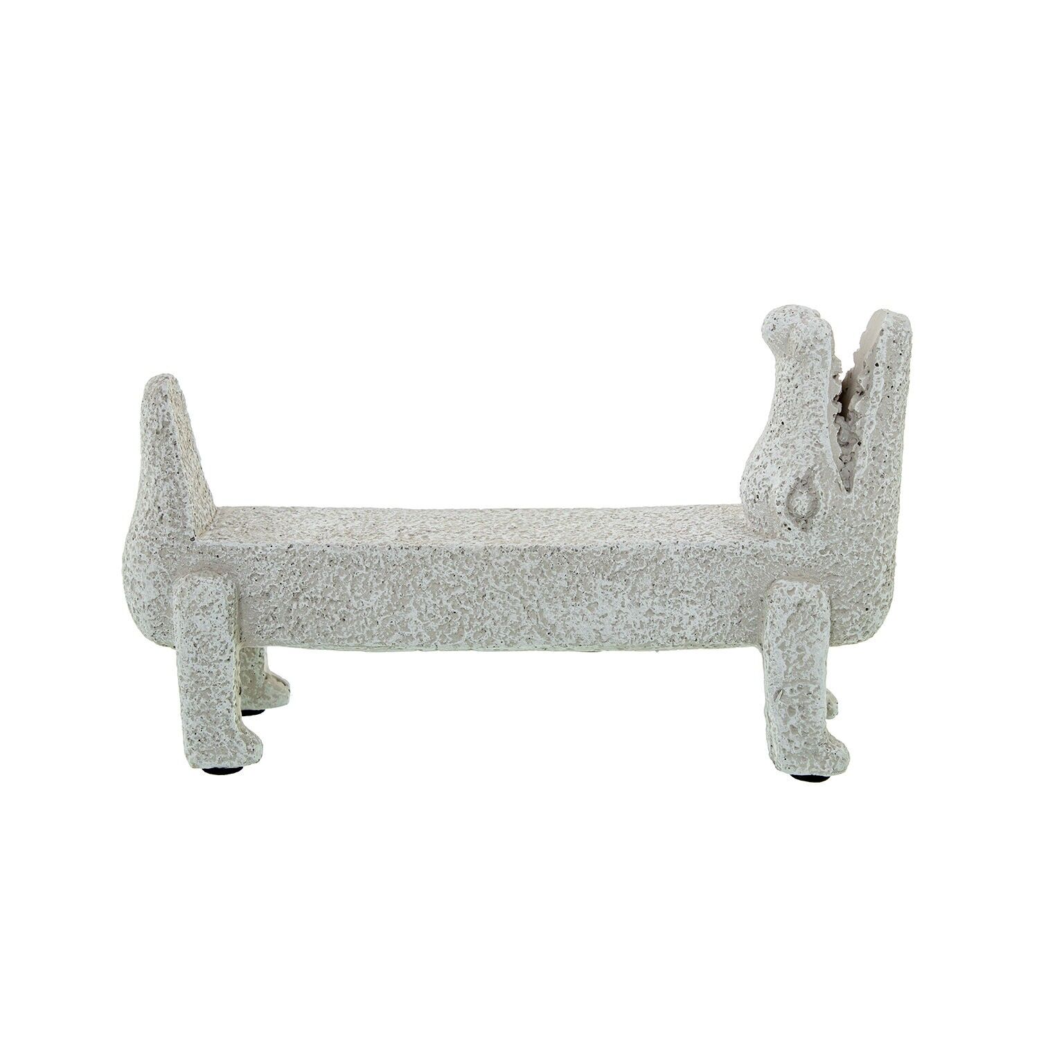 Weiße Keramik-Krokodilfigur 20x6x12cm ST50789