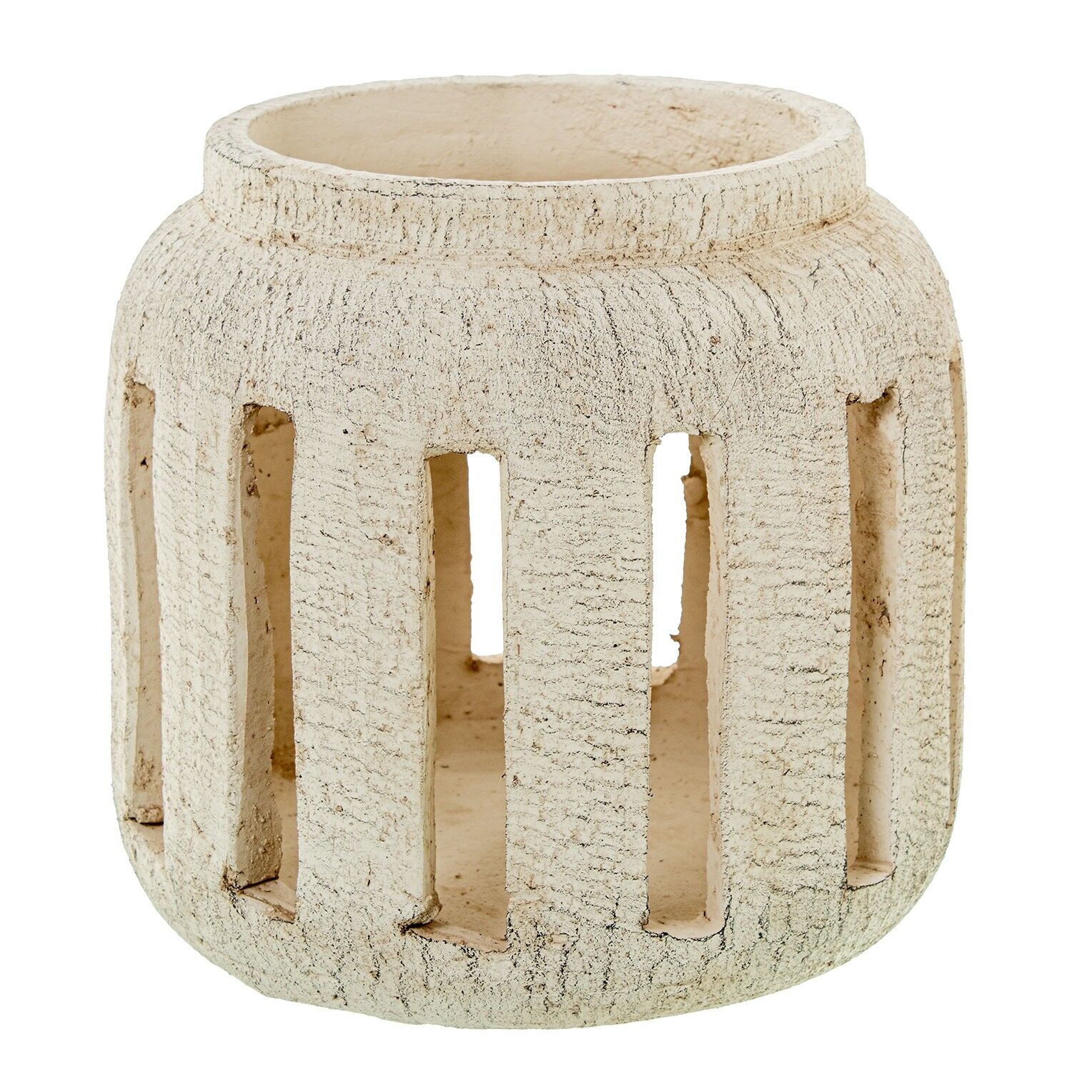 Weißer Keramik-Kerzenhalter 27x24cm ST50790