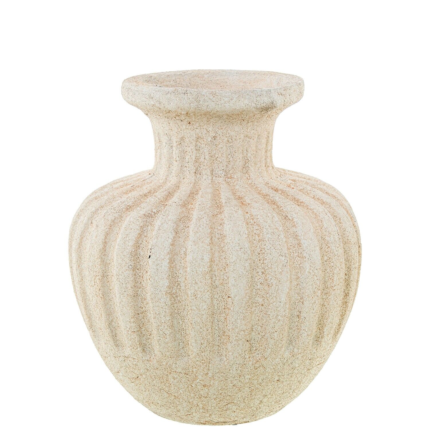 Beige Keramikvase 24x27cm ST50813