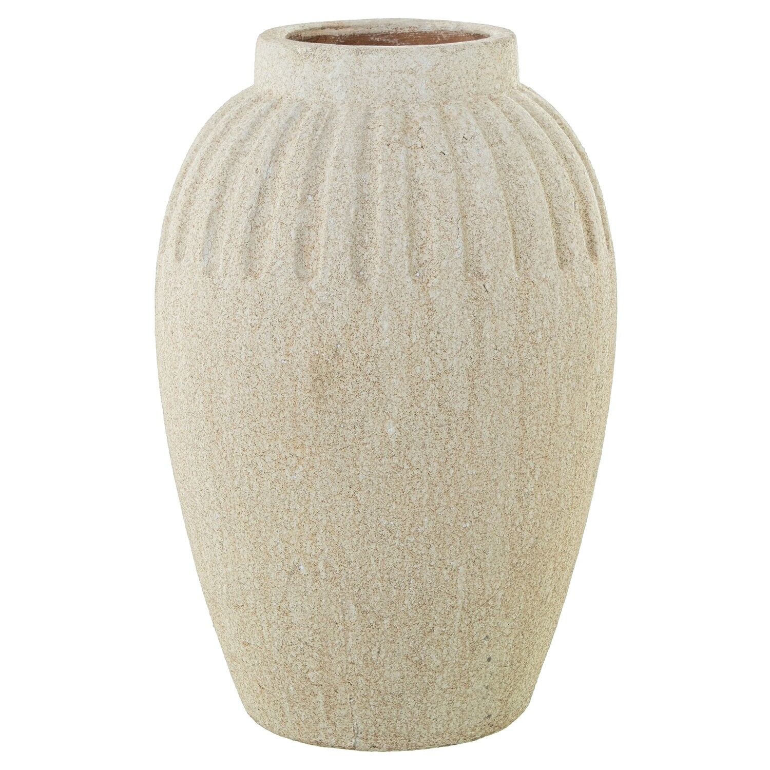 Weiße Keramikvase 24x36cm ST50812