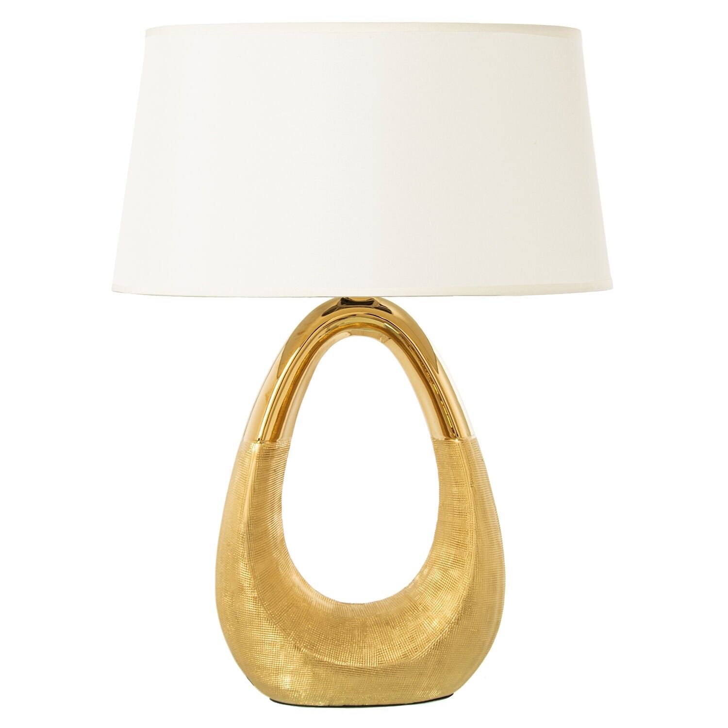 Goldene Keramik-Tischleuchte 52561 1xe27 max. 40 W (Fassung nicht enthalten) 38 x 24 x 54 cm, Sockel: 41 cm hoch ST52863