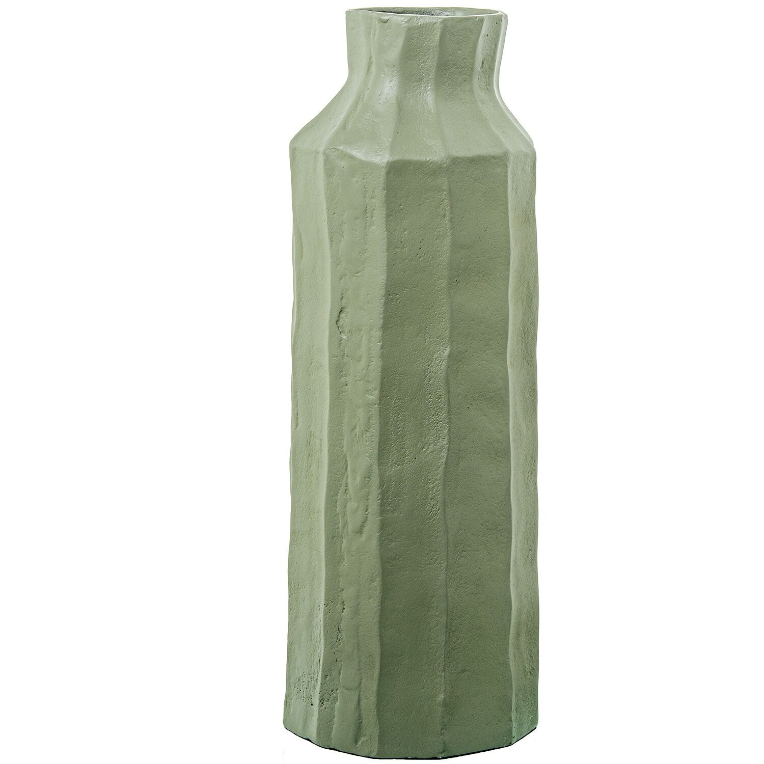 Aluminiumvase 42 cm grün 16x16x42 cm ST53064