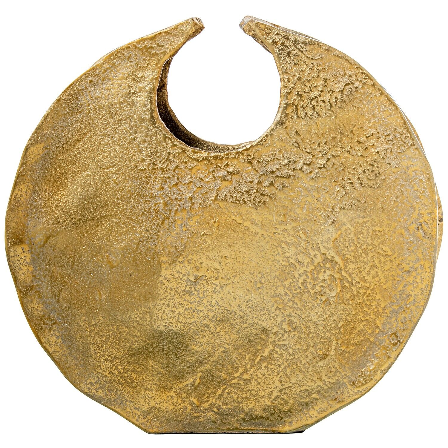 Aluminiumvase 35 cm gold 36x7x35cm ST53070