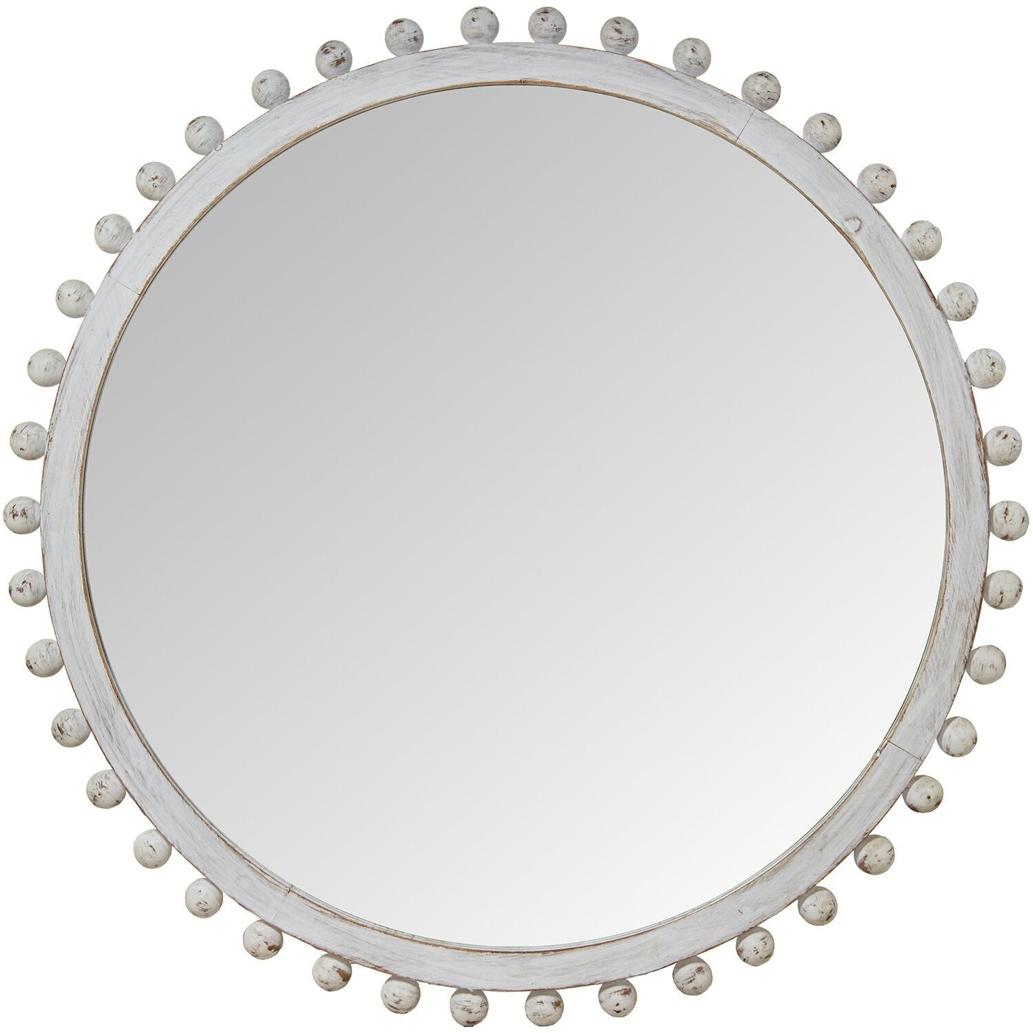 Spiegel mit weißem Holzrahmen, 100 x 4 cm, Innenmaße: 84 cm, ST53196