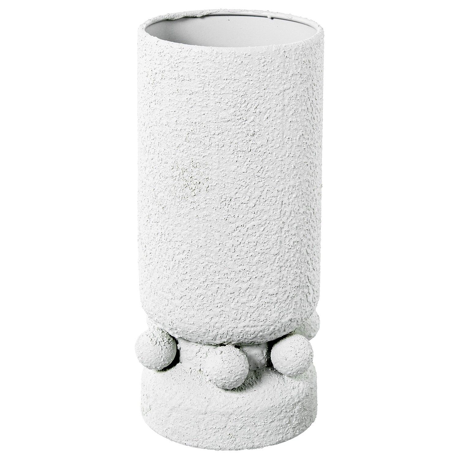 Weiße Keramikvase 13x30cm ST53198