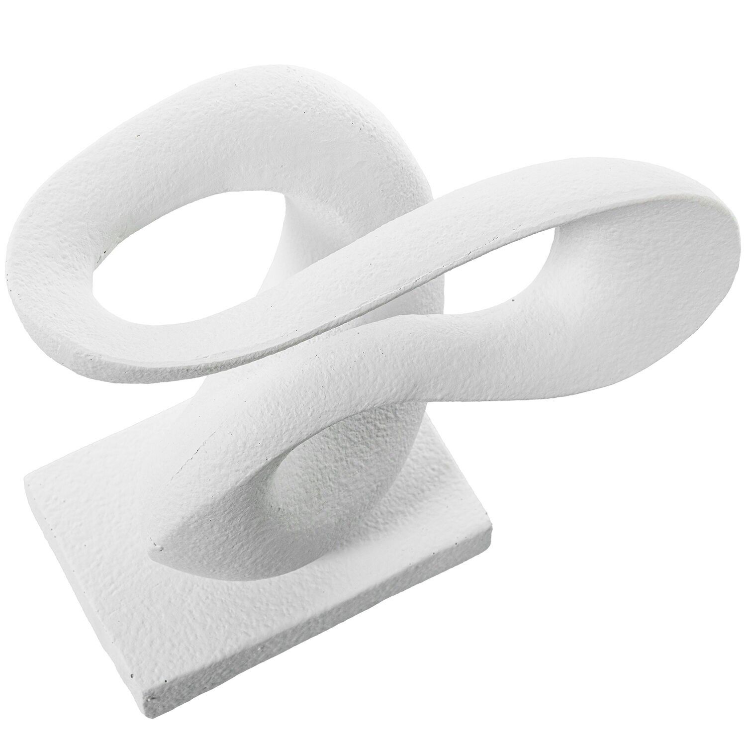 Abstrakte Keramikfigur, weiß, 20x12x17cm ST53202