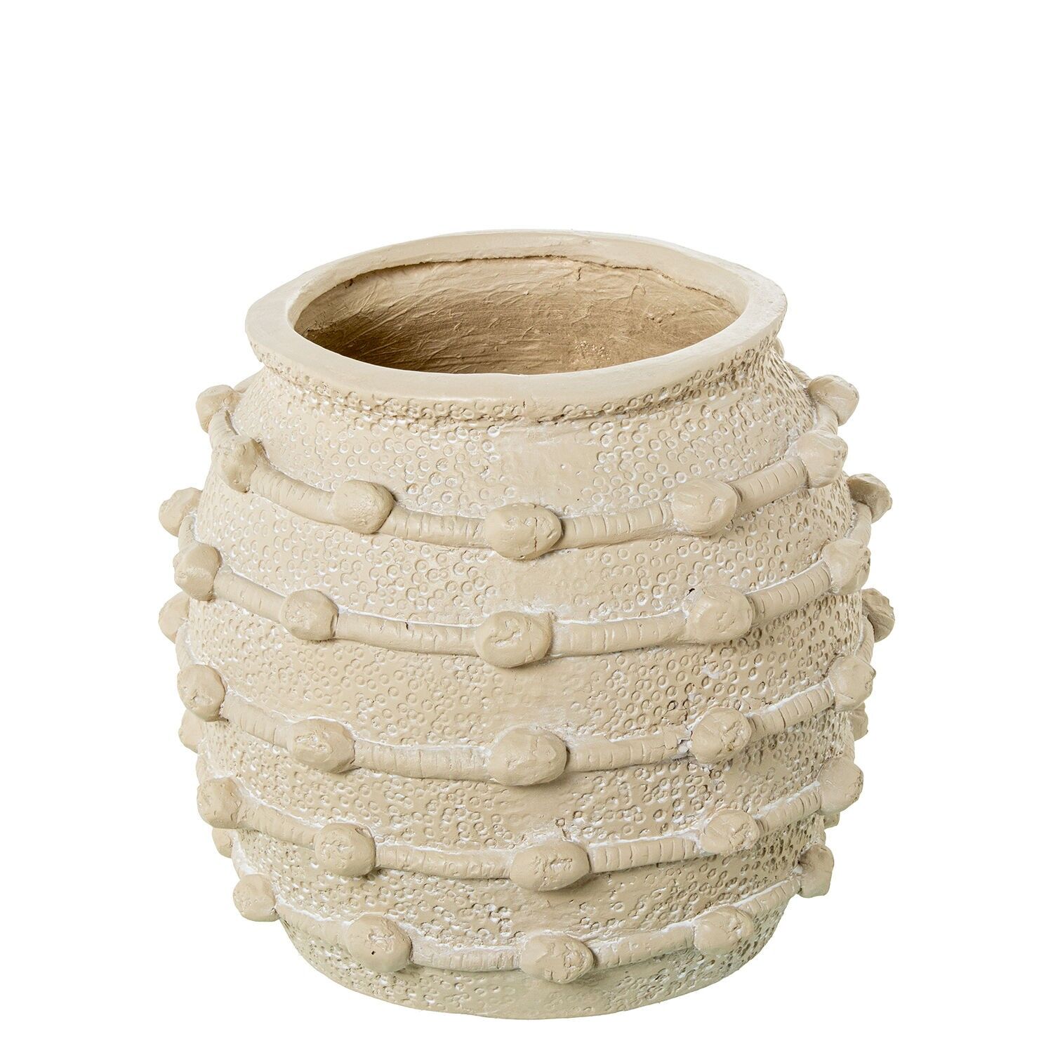 Beige Keramikvase 29x29cm ST53208