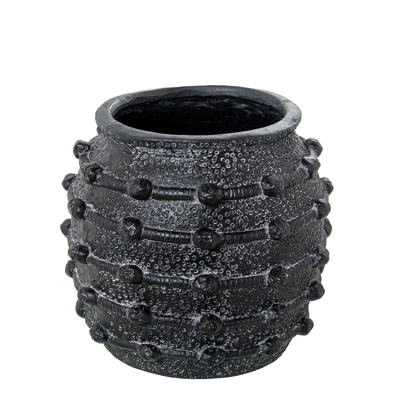 Schwarze Keramikvase 29x29cm ST53210