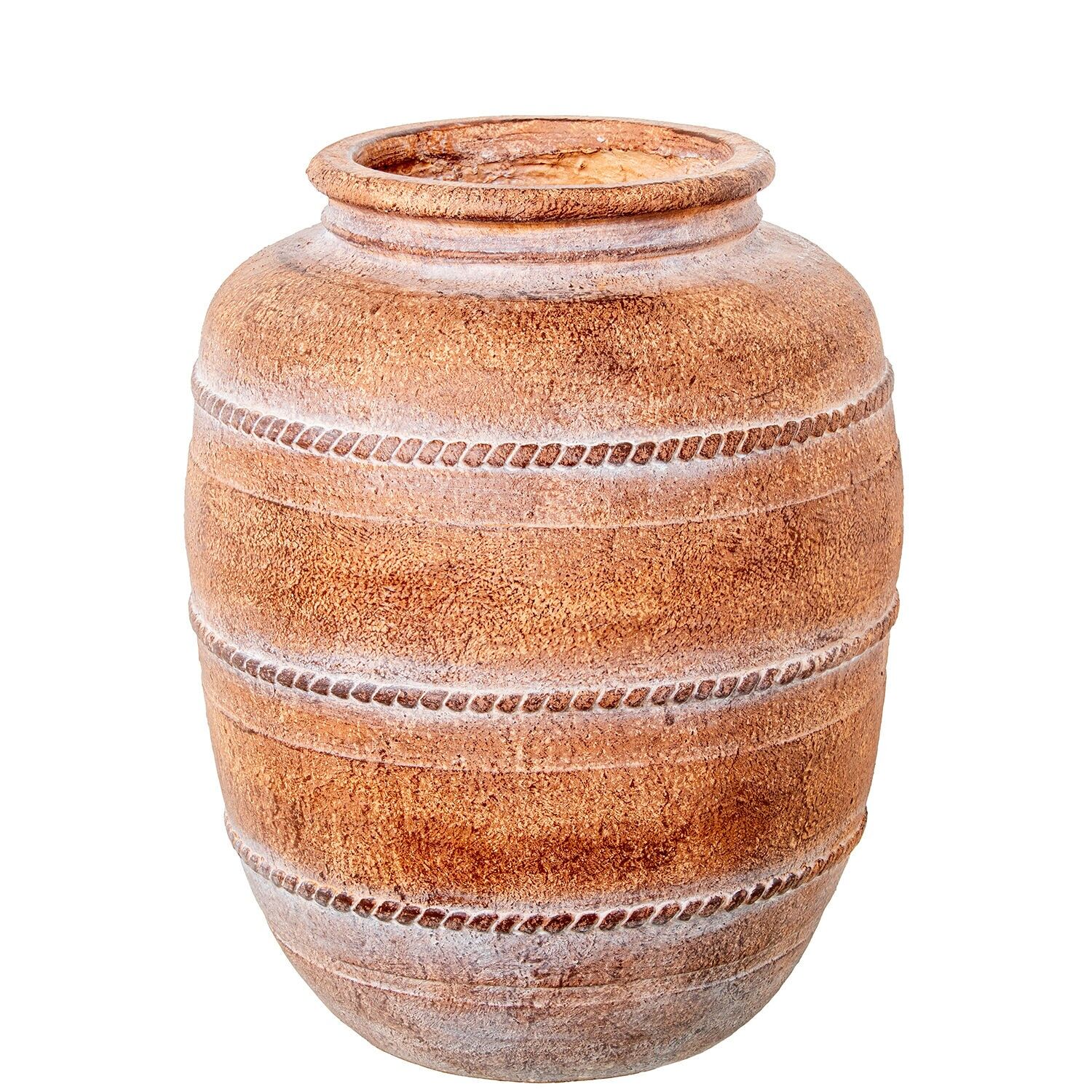 Vase aus Naturkeramik, weiß, 36 x 46 cm, ST53206