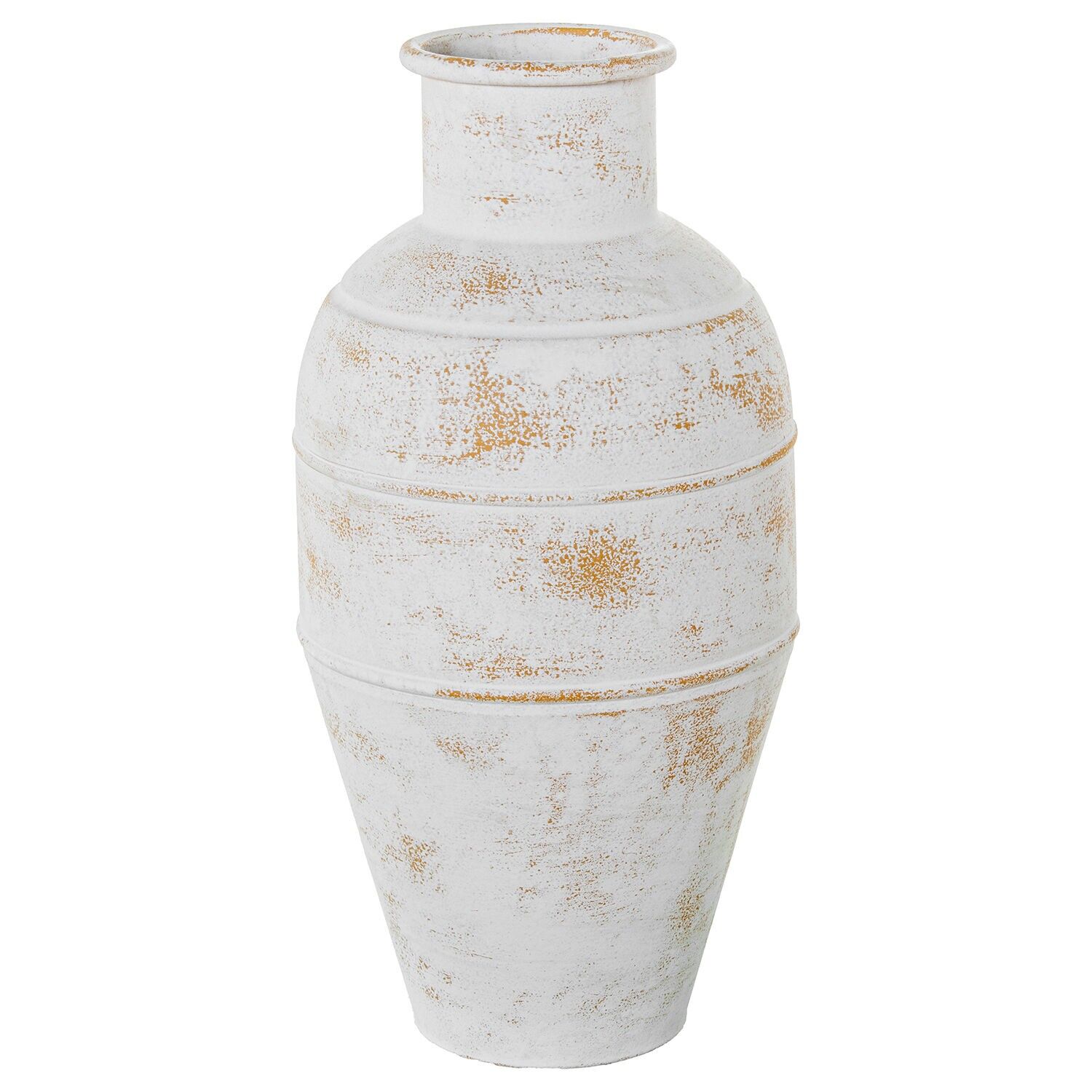 Weiße Keramikvase 24x48cm ST53214