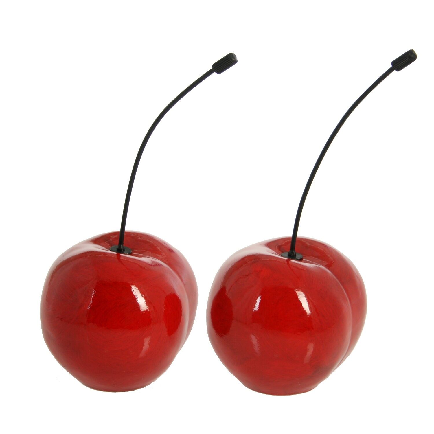 Rote Kirschfigur aus Keramik, 14 x 12 x 28 cm, ST54461