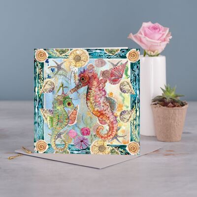 Seahorse Greetings Card