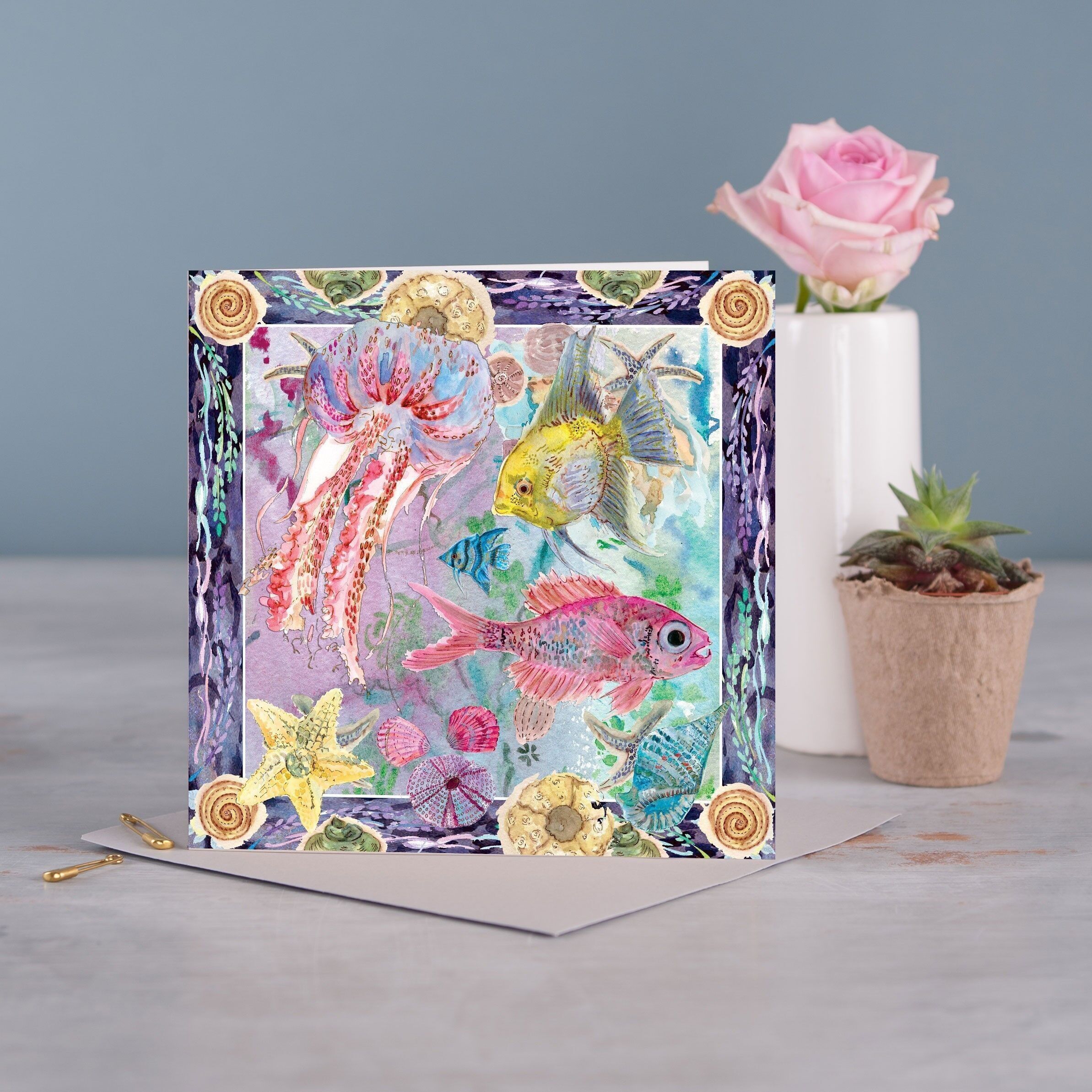 Biglietto di auguri tropicale