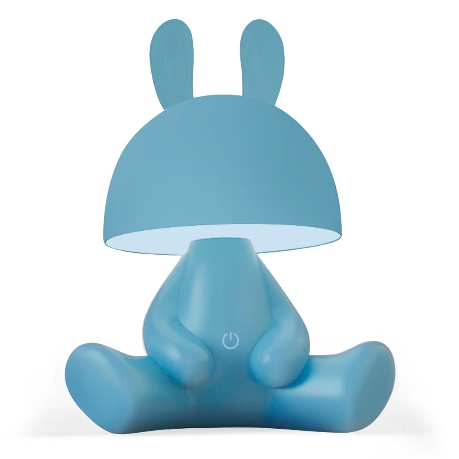 Blaue LED-Tischleuchte „Blue Rabbit“ mit Lautsprecher, Bluetooth-Funktion, 22 x 17 x 27 cm, USB-Anschluss, ABS und PC ST61426